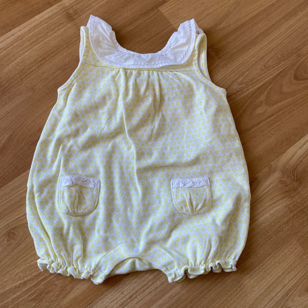 Floral Yellow Romper